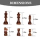 thumbnail image 2 of Chess Pieces Baspoum Style Staunton, madera, tamaño king, 3 cm, con bolsa, 2 of 6