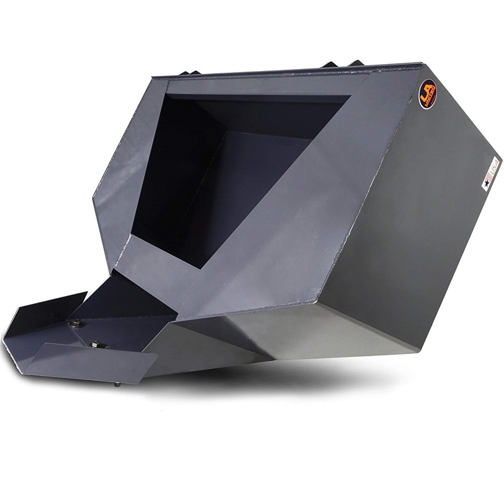 UA Made in the USA Skid Steer 3/4 Yard Cement & Concrete Bucket w Spout