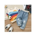 thumbnail image 3 of Blotona Baby Casual Pants Suits Long Sleeve Rainbow Pullover + Long Pants Set, 3 of 9