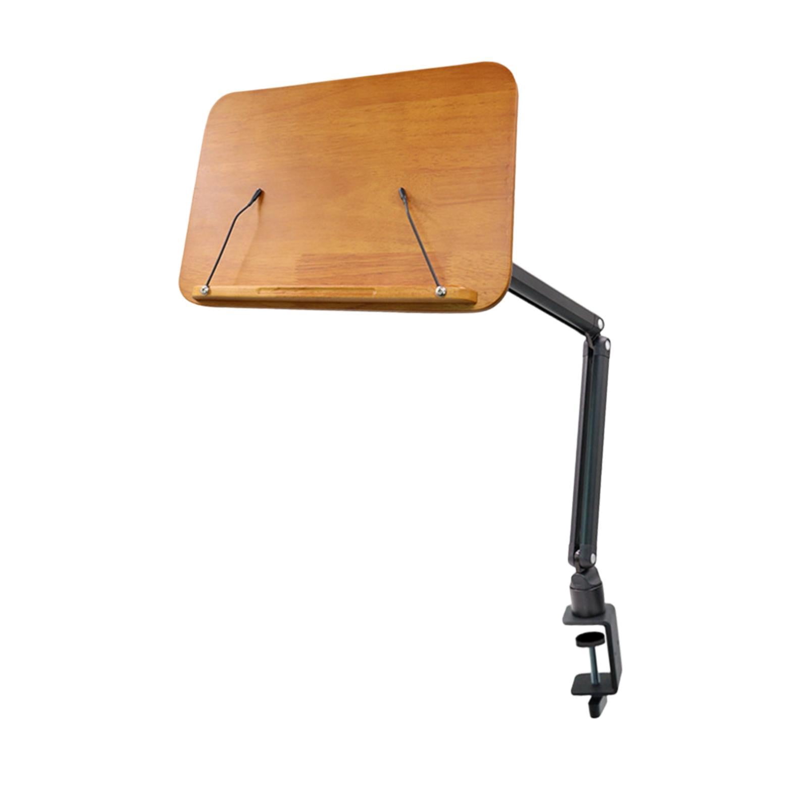 MERIGLARE Sheet Music Stand Brown Stage Performance Space Saving Easy Carrying Book Stand Holder for Guzheng Ukulele Erhu Band Musician