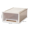 thumbnail image 5 of Eoperou Plastic Drawer Storage Organizer - Stacking Drawers Strong Load-Bearing Recessed Handle Design Large Capacity Storage Box, 5 of 7