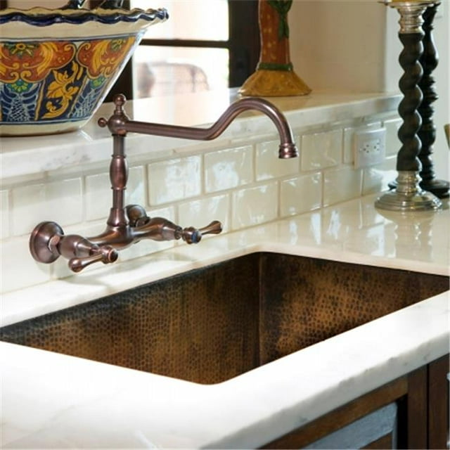 Native Trails CPK272 Cocina 33 in. Copper Kitchen Sink, Antique Copper