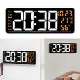 thumbnail image 2 of Colorful LED Clock With Multiple Functions Including Time Date And Temperature, 2 of 11