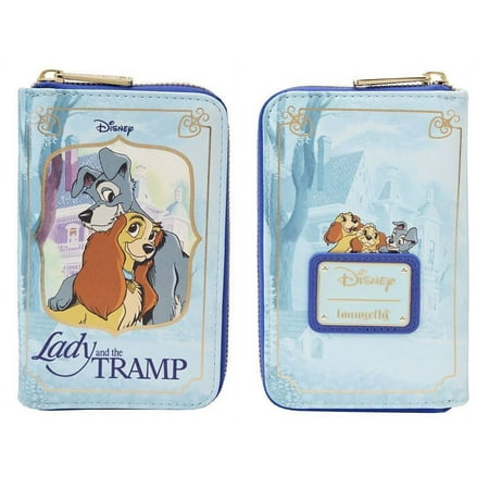 Loungefly Disney Lady and the Tramp Book Zip Around Wallet