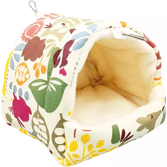 ACDANC Winter Warm Parrot Cage Birdhouse Birdcage Finch Cage Tent Hammock Cave Hut Birds Hanging Nest for Budgies Finches Parrot Hamster Bluebirds 15Cmx15Cmx14.5Cm