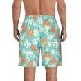 thumbnail image 3 of Bixox Men's Cute Sloth on Floral Tree printing Casual Classic Fit Short Summer Beach Shorts, 3 of 6