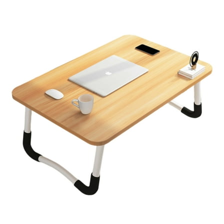 Lap Desk, Foldable 23.6 Inch Portable Bed Desk, Laptop Table Portable Desk for Working Reading Writing, Eating