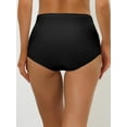 thumbnail image 2 of DARING DIVA Women's High-Waist Invisibles Underwear Breathable Panties S Black, 2 of 6