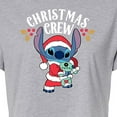 thumbnail image 3 of Lilo & Stitch - Christmas Crew - Juniors Cropped Cotton Blend T-Shirt, 3 of 5