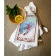 thumbnail image 2 of Copper Mountain, Colorado, Downhill Snowboarder (100% Cotton Tea Towel, Decorative Hand Towel, Kitchen and Home), 2 of 3