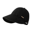 thumbnail image 2 of Cutuoiiu Women Ponytail Sun Hat Foldable Wide Brim Open Top Visor Cap Adjustable Outdoor Sun Protection Hat for Golf Hiking Beach Travel, 2 of 7