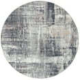 thumbnail image 4 of SAFAVIEH Monray Lyssa Geometric Polyester Area Rug, Charcoal/Ivory, 7' x 7' Square, 4 of 7