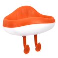 thumbnail image 2 of Wall Mounted Soap Dish Holder ,Pounch Free ,Cartoon Shape Container Accessories with Detachable Hook Portable for Bathroom Shower Accessories Orange, 2 of 9