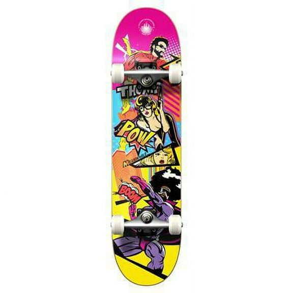 Yocaher Graphic Complete Skateboard - Comix Series - Action