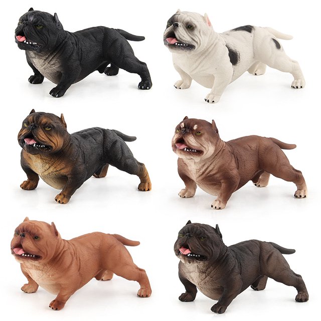 Amyove Realistic Dog Model Ornaments Simulation Animal Action Figures Children Cognitive Toys For Gifts Collection
