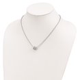 thumbnail image 3 of 925 Sterling Silver Fancy Necklace with Pendants Chain Polished Love Knot D/C 18 inch 1.81 mm, 3 of 4