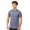 Heather Denim, variant on Crown Craze® Unisex Crewneck T-Shirts 65/35 Polyester/Ring-spun Cotton Plain Short Sleeve Tee Shirts (Black, S)