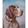 thumbnail image 2 of Carl Reichert 15x18 Black Ornate Wood Framed Double Matted Museum Art Print Titled - Dog Portrait, 2 of 5