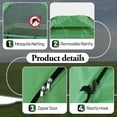 thumbnail image 2 of Zimtown 4 Person Outdoor Camping Waterproof Folding Tent for Hiking Picnic, Army Green, 2 of 7