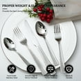 thumbnail image 5 of Lorena 45-Piece Stainless Steel Silverware Flatware Cutlery Set, Service for 8, Xan, 5 of 10
