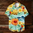 thumbnail image 4 of Kakii Hawaiian Shirt for Men Short Sleeves Tropical Printed Casual Button Down Summer Beach Floral Shirts, 4 of 9
