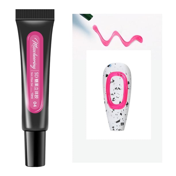 Esmalte de uñas tridimensional en gel con gel Candy Jelly sin enjuague