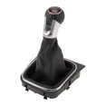thumbnail image 1 of Perillas de cambio manual de 6 velocidades Unique Bargains con cubierta para VW Golf 5 MK5 GTI GTD 2004-2009, palanca de cambio de plástico con cuero sintético, negra y roja, 1 of 6