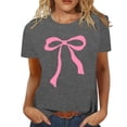 thumbnail image 1 of YDLCAFD Custom T Shirts Front and Back Women's Stylish Printed Crew Neck T Shirt, 1 of 4