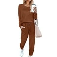 thumbnail image 1 of UVN Sweatsuit Sets for Women 2 Piece Lounge Set Loose Jogger Sets Fall Outfits Sets Solid Tracksuits with Pockets, 1 of 5
