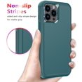 thumbnail image 6 of Diverbox for iPhone 13 Pro Max Case [Shockproof] [Dropproof] [Tempered Glass Screen Protector + Camera Lens Protector],Heavy Duty Protection Phone Case Cover for Apple iPhone 13 Pro Max (Dark Green), 6 of 7