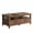 Brown, variant on Garvee Farmhouse Coffee Table with 2 Drawers, 47.24 x 23.62 x 19", Open Shelf, Brown & White