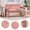 Pink, variant on Modern Loveseats Nordic Modern Double Armchair Living Room & Bedroom Compact Upholstered Sofa Leisure Sofa Comfortable Seating with Dual Armrests Can be paired with a single chair,Fabric Loveseats