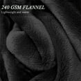 thumbnail image 3 of Home Black Flannel Fleece Throw Blanket Queen Size, Solid Ultra Soft Luxury Double Side Fuzzy & Plush Fall Blanket for Couch Pet, Fluffy Cozy Throw Blanket -All Season Premium Bed Blanket-(90"x90"), 3 of 11
