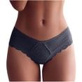 thumbnail image 2 of Puntoco Bragas para mujer de cintura alta para mujer, de color liso, con encaje, cintura media baja, alta elasticidad, realza los glúteos, se cultiva a sí misma, bragas en forma de T, 2 of 4