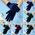 thumbnail image 5 of D-GROEE Vintage Short Opera Flannelette Gloves Wrist Banquet Gloves Tea Party Dancing Gloves, 5 of 7