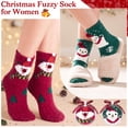 thumbnail image 4 of Loritta Secret 2 Pairs Women Fuzzy Socks, Christmas Cozy Fluffy Warm Winter Comfy Gift Socks for Women with Transparent Ball, 4 of 9