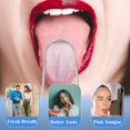 thumbnail image 5 of Tongue Scraper Stainless Steel, Tongue Cleaner U Shape Fresh Breath Care Scraper, Bacteria Inhibiting Non-synthetic Grip Tongue Cleaner1pcs-silver, 5 of 5