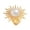 03 Light gold 0887, variant on Edgy Open Rings Exaggerated Rings Handmade Irregular Hammered Detailing Adjustable Metal Alloy Fashion Jewelry Gift