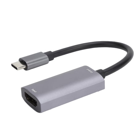 NFTIGB 4K at 30Hz HD Multimedia Interface to Type-C Video Capture Card for Teaching Recording, Live Broadcasting, Medical Imaging, and Gaming, Aluminum Alloy Adapter, Black, 13 inches / 33 cm