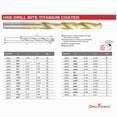 thumbnail image 2 of Drillforce 10Pcs 21/64" Titanium Drill Bits Set Hss Metal Woodworking Drill Bit, 2 of 6