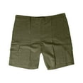 thumbnail image 3 of pstuiky Pantalones cortos para hombre, Pantalones cortos casuales de lino para hombre, con múltiples bolsillos, rectos, de color liso, cómodos y transpirables., 3 of 4