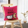 thumbnail image 5 of LALILO Throw Pillow Covers Coffee Cup And Kissing Cartoon And Cushion Cover 18" x 18", 2 Pack, 5 of 6