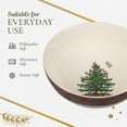 thumbnail image 6 of Spode Christmas Tree 10-Inch Salad Bowl - Porcelain Serving Bowl for Salad, Pasta, Holiday Dishes - Classic Christmas Tableware with Rustic Tartan Plaid Design - Microwave, Dishwasher, Freezer Safe, 6 of 7