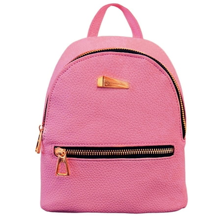 Mini Backpack, Coofit Fashion Casual FauxLeather Shoulder Daypack school Student Backpack Purse Small Travel Bag for Girls Kids Women(Rose