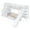 White, variant on BELLEMAVE Kids Castle Bunk Bed with Storage Drawers, Shelf, Slide and Safety Guardrail, Full over Full Bunk Bed with Stairs, Castle Bunk Bed/Playhouse Bed for Girls, Boys, Kids(Pink)