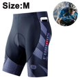 thumbnail image 1 of Pantalones cortos de ciclismo para hombre, acolchados en 3D, con mallas para montar en bicicleta, medio pantalón de secado rápido, 1 of 5