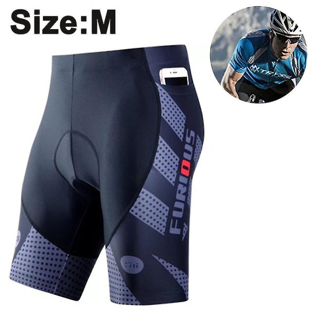 Pantalones cortos de ciclismo para hombre, acolchados en 3D, con mallas para montar en bicicleta, medio pantalón de secado rápido