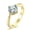 Gold, variant on 2mm Men's Silver/Gold/Rose Gold CZ Claw Ring Band Stainless Steel Ring Size 6-11