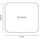 thumbnail image 4 of Paquete 150 piezas Mouse pad rectangular antiderrapante azul 22 x 18.9, 4 of 4
