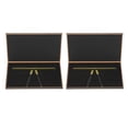 thumbnail image 2 of 2pcs Eyebrow Measuring Ruler Clear Scale Stainless Steel Tattoo Eyebrow nce Ruler Gold, 2 of 4